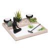 Dekorace s figurkou Buddhy YOGA ZEN, 23 x 23 x 5 cm