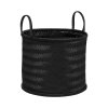 Bambusové úložné koše, 2 ks, černé