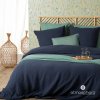 Bavlněné povlečení GAZE, sada, 240 x 220 cm, tmavě modré