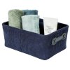 Úložný košík do koupelny ANELA, 27,6 x 20 cm, tmavě modrý, WENKO