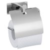 Držák na toaletní papír GENOVA s víkem, montáž bez vrtání Turbo-Loc, WENKO