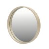 Kulaté zrcadlo v dřevěném rámu SIMPLICITY, Ø 30 cm