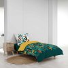 Dětské povlečení ZVÍŘATA, bavlněné, zelené, 140 x 200 cm