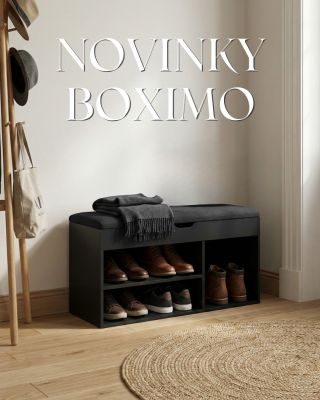 ✨ Uspořádaná předsíň bez námahy. Nové barevnosti botníků BOXIMO přinášejí čistý design a chytré úložné řešení 👟🖤 Sedněte...
