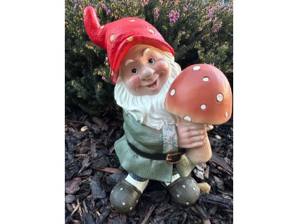 Trpaslík s houbou