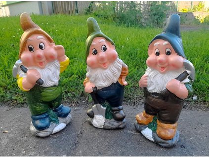 Trpaslík s nářadím velký 3 druhy