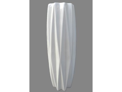 Váza bílá prolamovaná širší