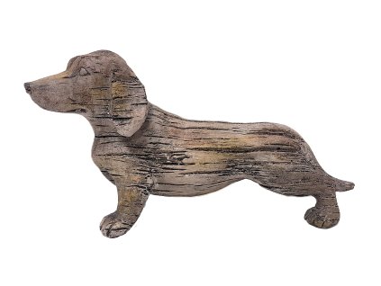 Pes jezevčík dřevěný design