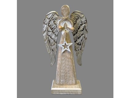 Anděl na podstavci s hvězdou