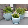 Květináč modrý sada 3ks