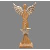 Anděl dřevěný zlatá křídla