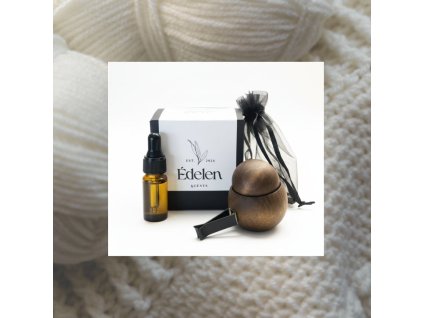 Prémiový drevený difuzér Biely Kašmír