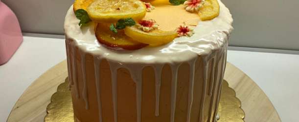 Pomerančovočokoládový dort