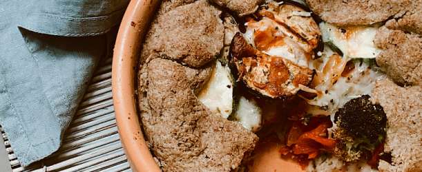 Slaný galette s pečenou zeleninou