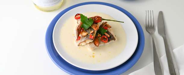 Baskická treska s omáčkou Pil Pil