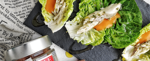 Tacos z mořského okouna s paprikou