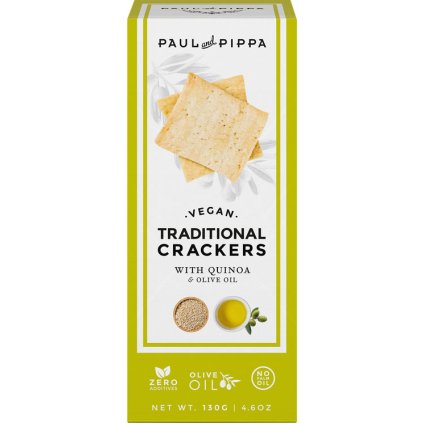 Tradiční krekry s quinoa, Paul & Pippa, 130g