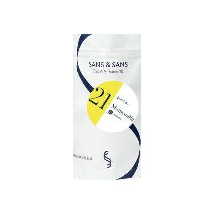 Tea in a silk sachet, Manzanilla, Sans & Sans