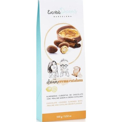 Mandle v čokoládě s příchutí crema Catalana, Escribá Dreams, 100g