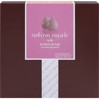 Figs in Ruby Chocolate, box of 8, Rabitos Royale, 142g
