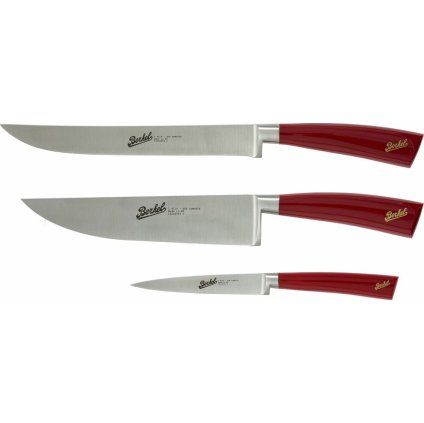 Berkel Elegance Set of 3 red kitchen knives