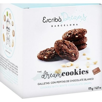 Čokoládové sušenky s kousky bílé čokolády, Escribá Dreams, 175g