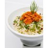 Definición gráfica de cómo hacer alta cocina con una base de arroz. 👉 Arroz blanco 👉 Huevas de