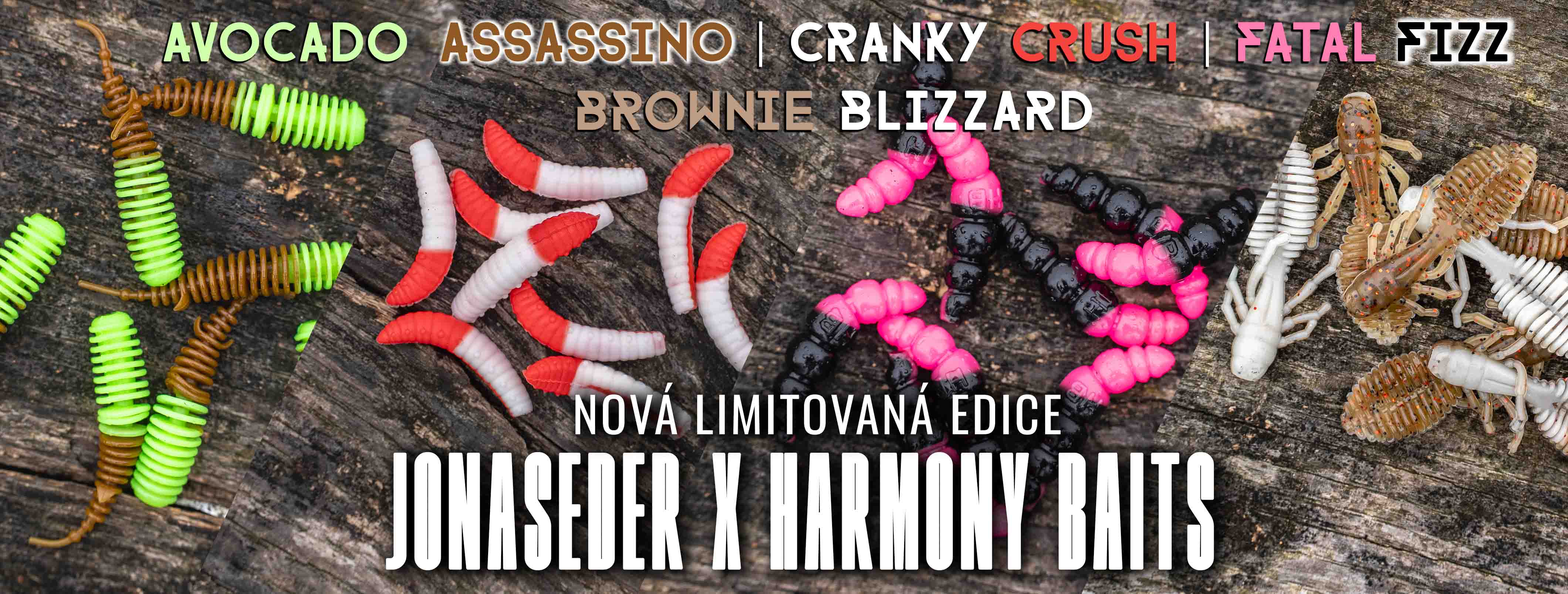 Nástrahy na okouny, pstruhy, trout areu a jelce Harmony Baits a Jonas Eder