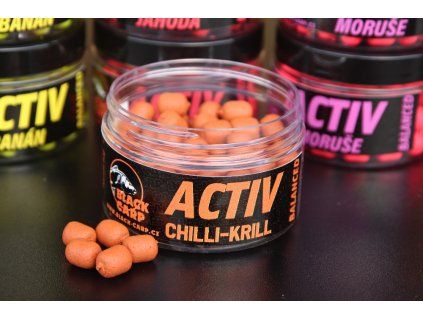 Black Carp Balanced Activ Wafters | Chilli Krill | 10 mm | 50 g