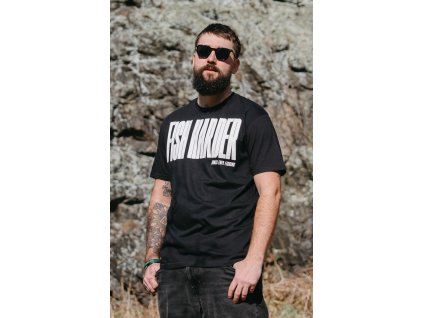 Tričko FISH HARDER černé (Unisex)