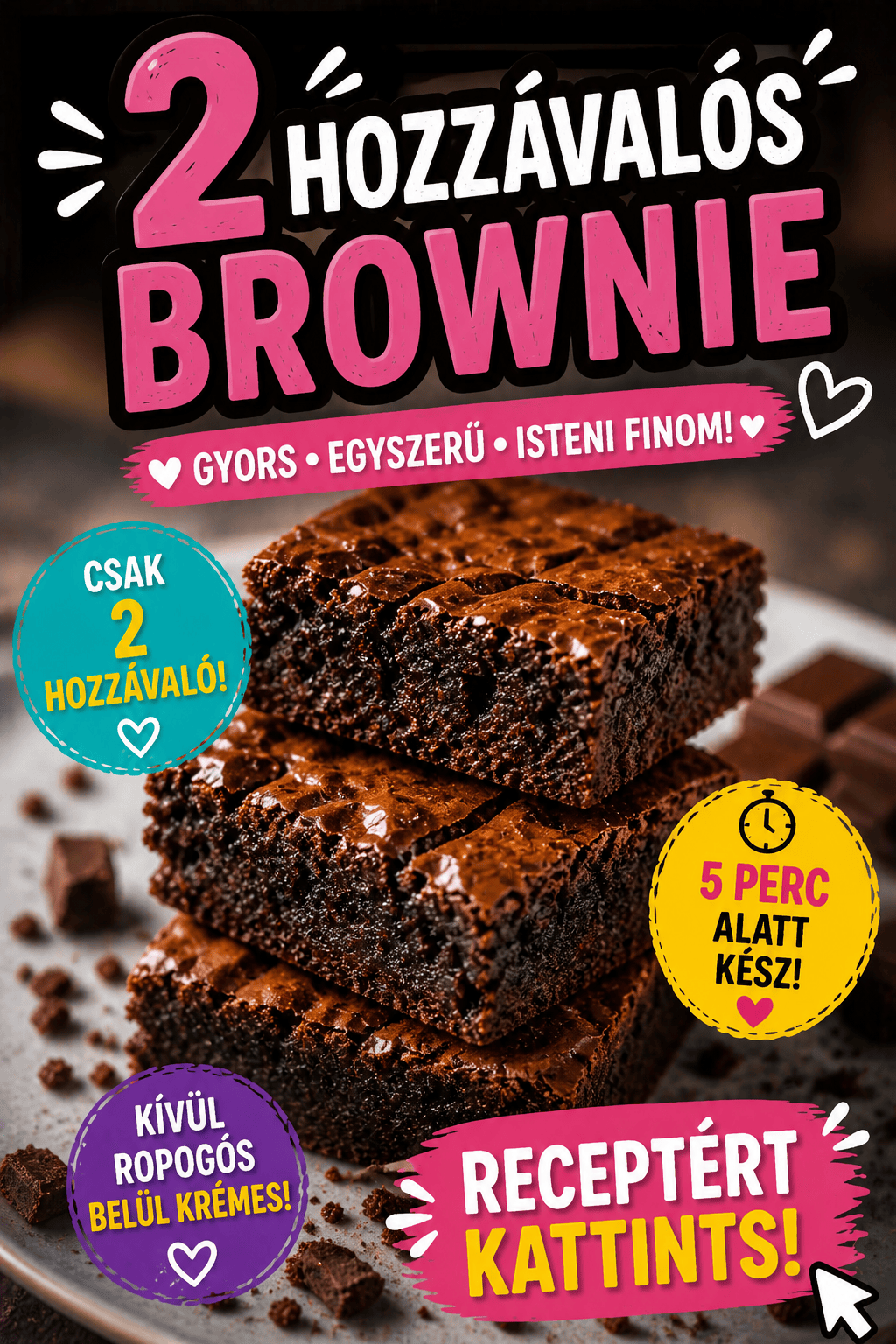 A tökéletes brownie recept - percek alatt