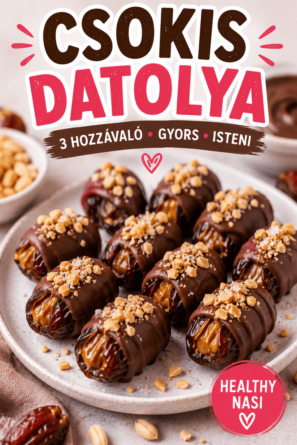 Csokis datolya recept – A virális Snickers datolya