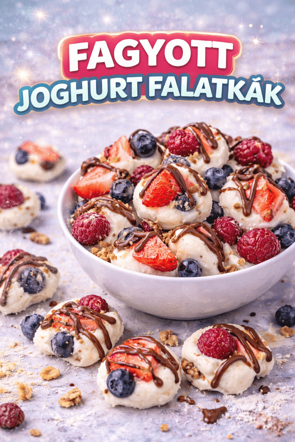 Fagyott joghurt falatkák – egészséges, hűsítő desszert percek alatt