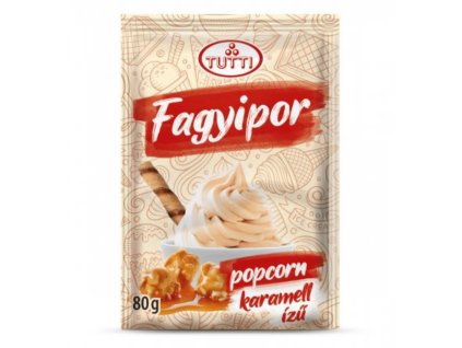 Tutti popcorn caramell ízű fagyipor 80g
