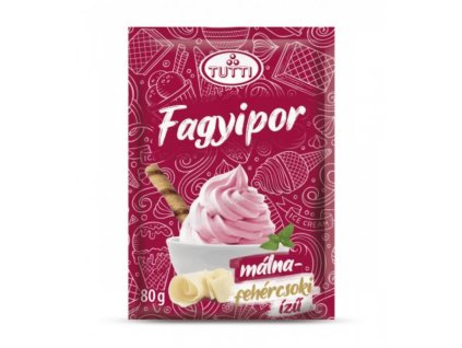 Tutti málna fehércsoki ízű fagyipor 80g