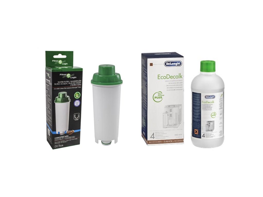 Filter Logic CFL-950B filtr (za DeLonghi DLS C002) + DeLonghi EcoDecalk odvápňovač 500 ml