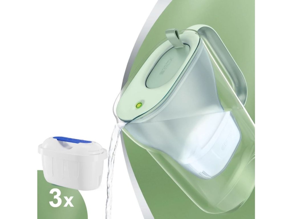 Brita Style Eco zelená filtrační konvice + 3 ks filtru FilterLogic FL-402H