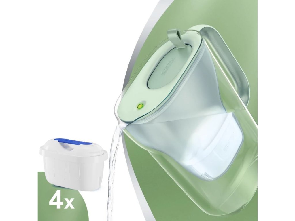 Brita Style Eco zelená filtrační konvice + 4 ks filtru FilterLogic FL-402H