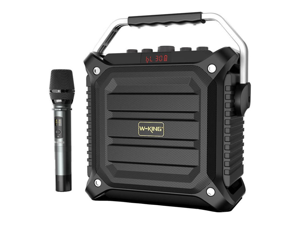 Bezdrôtový reproduktor Bluetooth W-KING K3H 100 W + microphone (čierny)