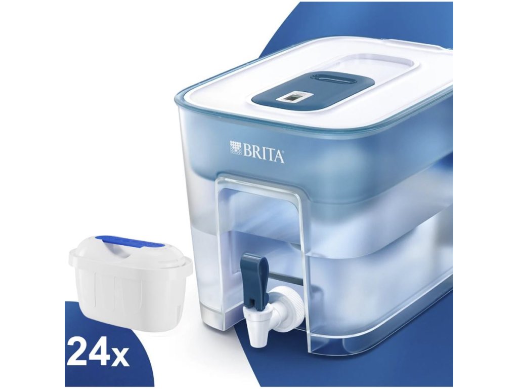 Brita Flow modrá zásobník vody + 24 ks filtru Filter Logic FL-402H