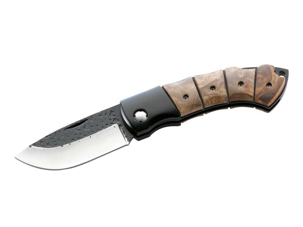 Herbertz 202512 vreckový nôž 7,9 cm, drevo Tagayasan