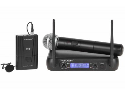 Mikrofón bezdrôtový VHF WR-358LD ručný+klip 2-kanál