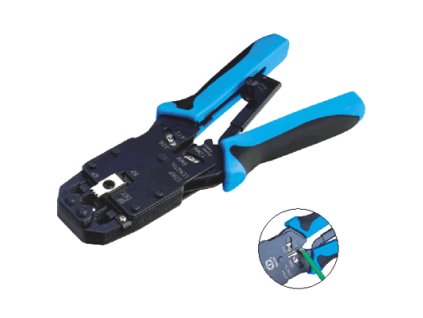 DATACOM PROFI BLUE II 4P+6P+8P BL račňa (RJ45,12,11,10)
