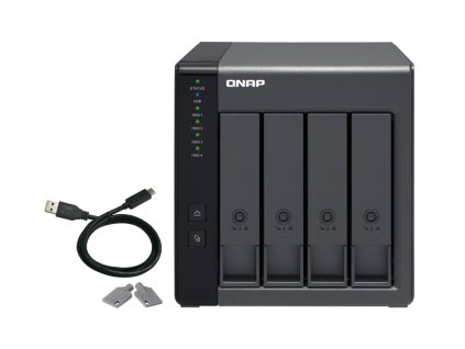 QNAP TR-004 rozširovacia jednotka pre PC alebo QNAP NAS (4x SATA / 1 x USB 3.0 typu C)