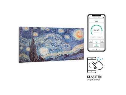 Klarstein Wonderwall Air Art Smart infračervený ohrievač 120x60cm 700W (HTR10-WdwlS700wStarN)