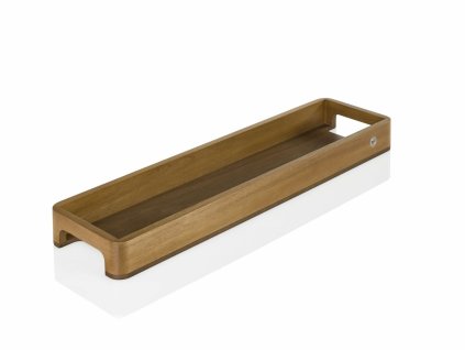 AdHoc ST23 Servírovací podnos SERVE SLIM 60 x 15,5 x 5 cm, akácia + orech