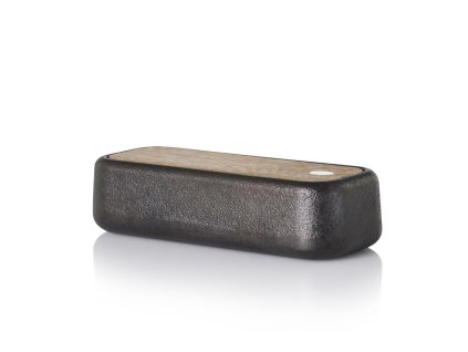 AdHoc MO32 Zásobník na korenie Spice box Potta, liatinový s dreveným viečkom 17cm