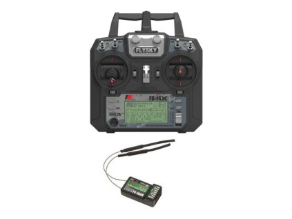 Súprava vysielač + prijímač FlySky FS-i6x + A6B