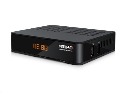 Amiko Mini 4K Combo - prijímač DVB-S2/T2/C