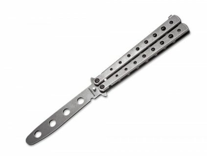 Magnum 01MB612 Ballsiong 2nd Gen. tréningový vreckový nôž - motýlik 10 cm, Stonewash, celooceľový